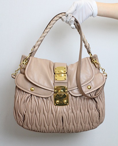 Matelasse Coffer Hobo, vista frontal